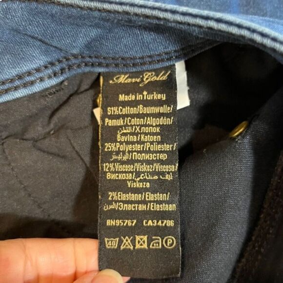 Mari Gold Women's Adrianna Mid Rise Skinny Jeans Size 25 - Picture 11 of 12